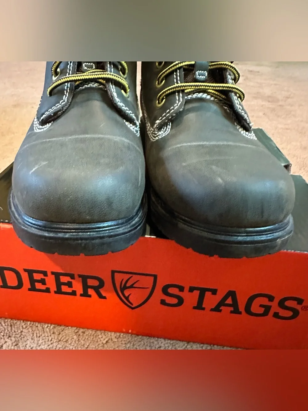 Deer Stag Mak2 Waterproof Faux Leather Kids’ Work Boot